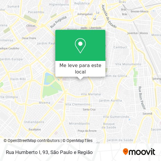 Rua Humberto I, 93 mapa
