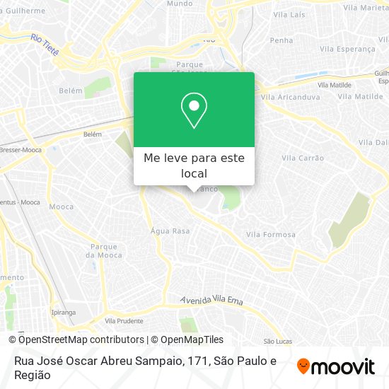 Rua José Oscar Abreu Sampaio, 171 mapa