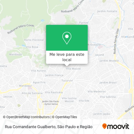 Rua Comandante Gualberto mapa