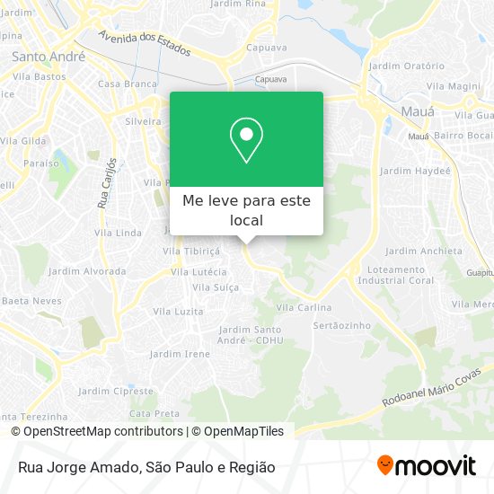 Rua Jorge Amado mapa