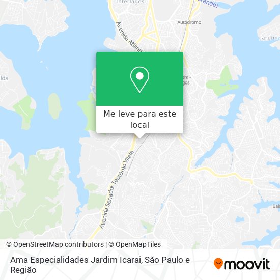 Ama Especialidades Jardim Icarai mapa
