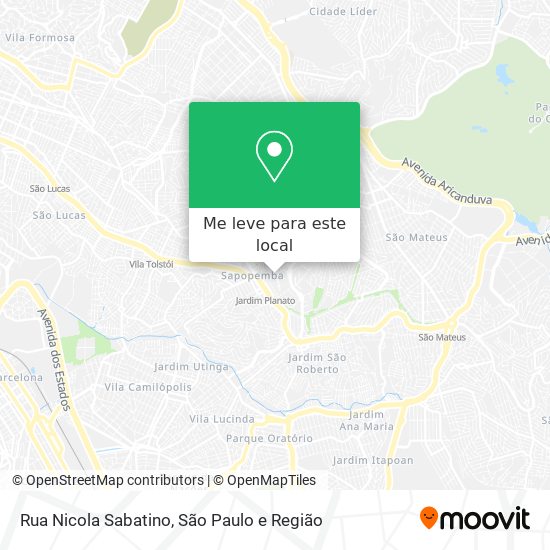 Rua Nicola Sabatino mapa