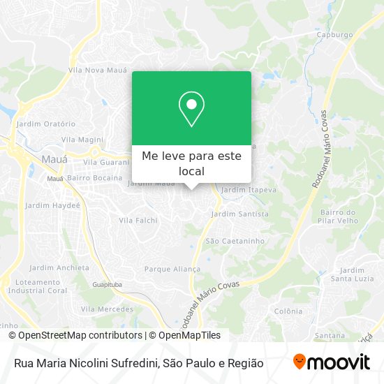 Rua Maria Nicolini Sufredini mapa