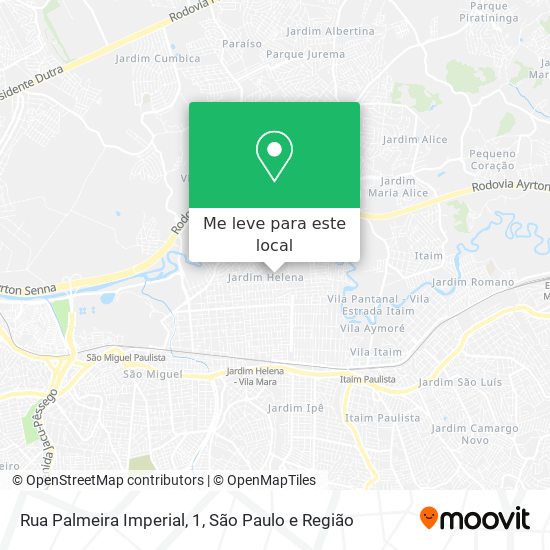 Rua Palmeira Imperial, 1 mapa