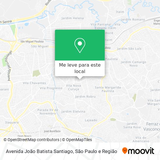 Avenida João Batista Santiago mapa