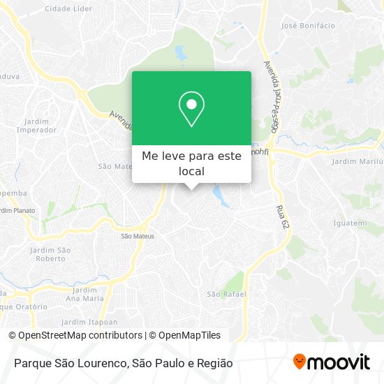Parque São Lourenco mapa