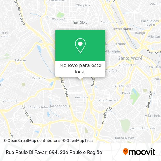 Rua Paulo Di Favari 694 mapa