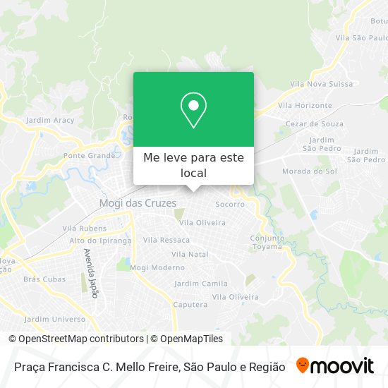 Praça Francisca C. Mello Freire mapa