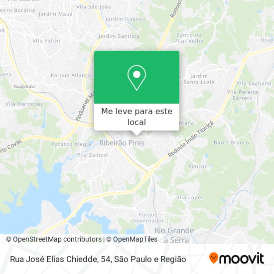 Rua José Elias Chiedde, 54 mapa