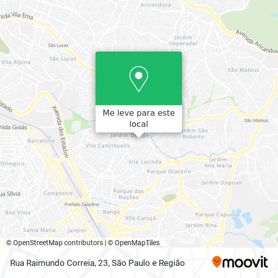 Rua Raimundo Correia, 23 mapa