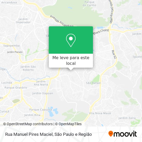 Rua Manuel Pires Maciel mapa