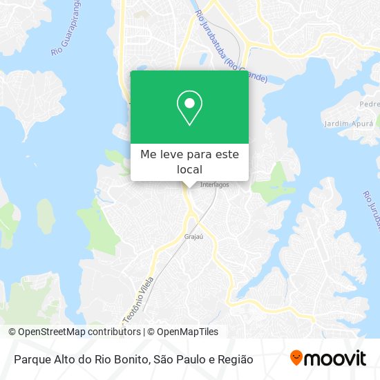 Parque Alto do Rio Bonito mapa