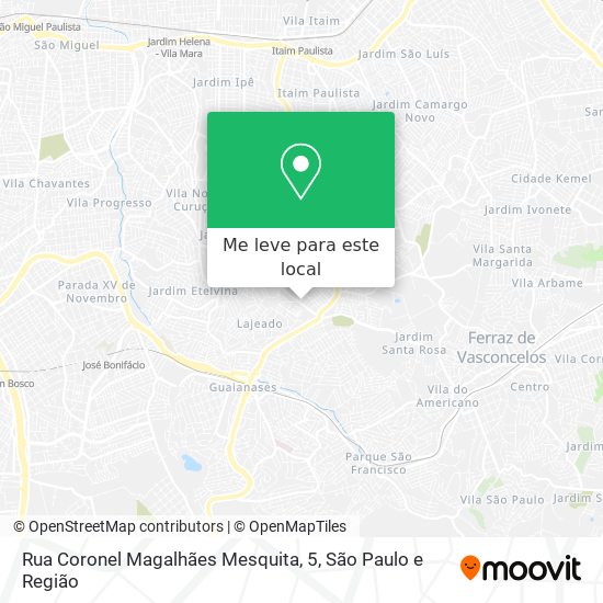 Rua Coronel Magalhães Mesquita, 5 mapa