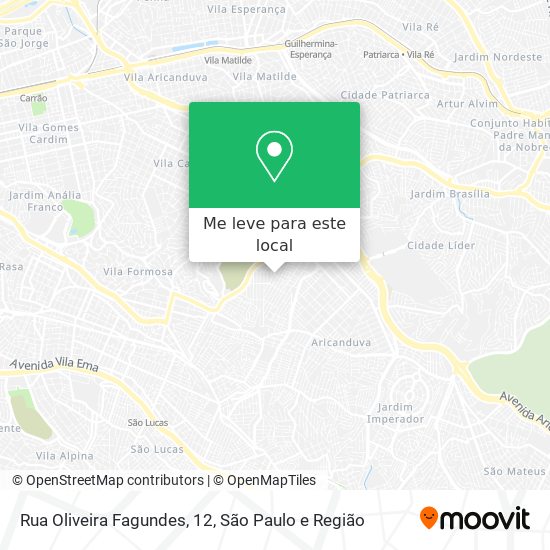 Rua Oliveira Fagundes, 12 mapa
