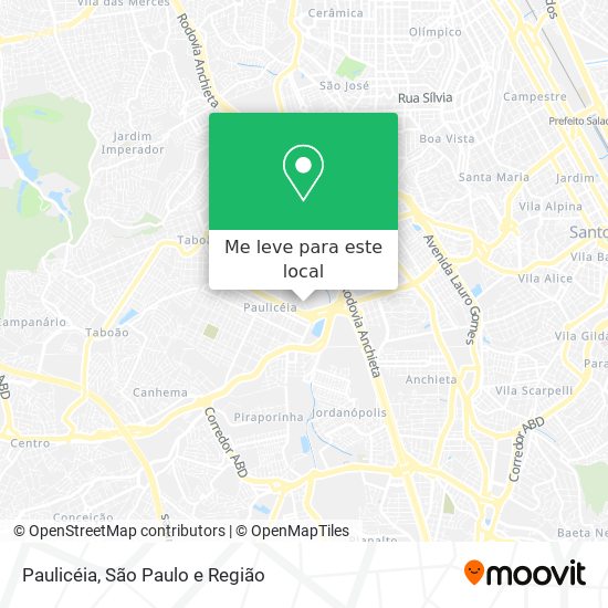 Paulicéia mapa