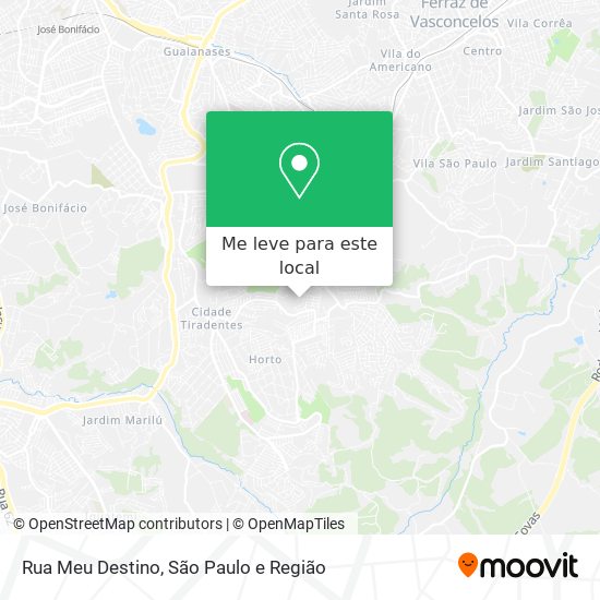 Rua Meu Destino mapa