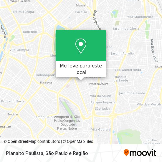 Planalto Paulista mapa