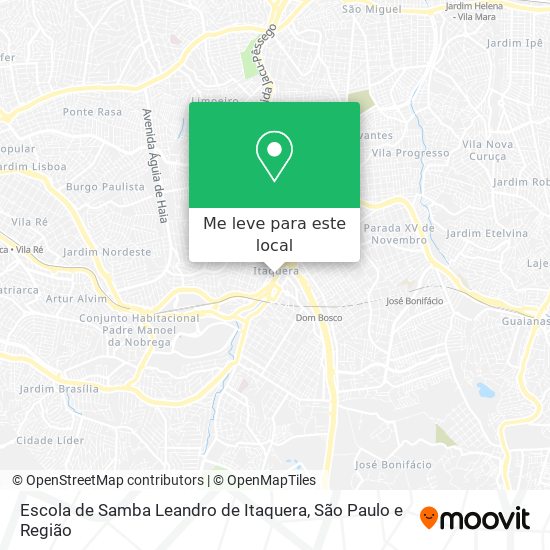 Escola de Samba Leandro de Itaquera mapa