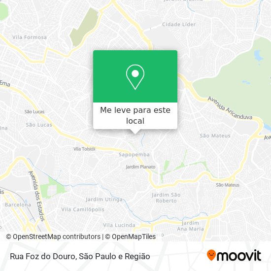 Rua Foz do Douro mapa