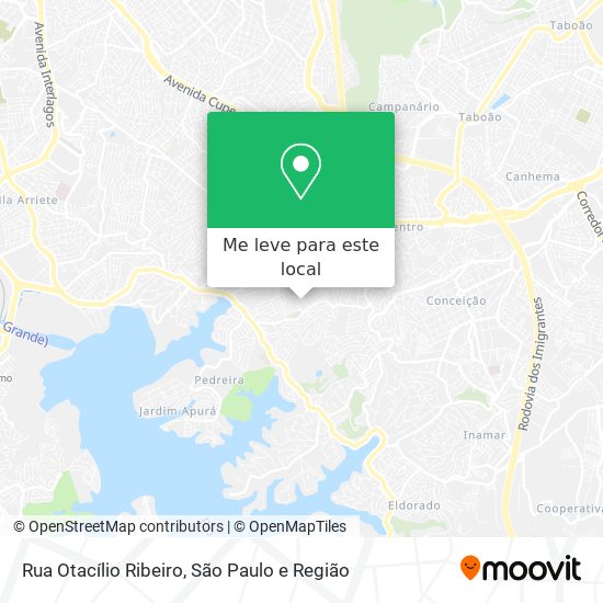 Rua Otacílio Ribeiro mapa