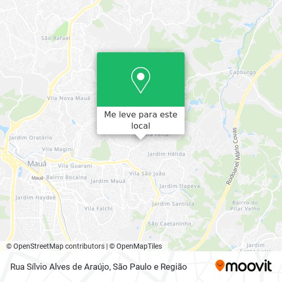 Rua Sílvio Alves de Araújo mapa