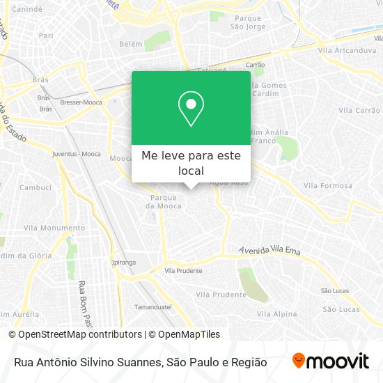 Rua Antônio Silvino Suannes mapa