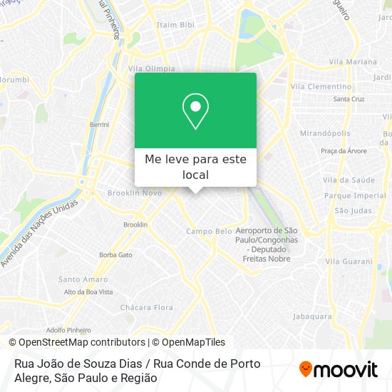 Rua João de Souza Dias / Rua Conde de Porto Alegre mapa