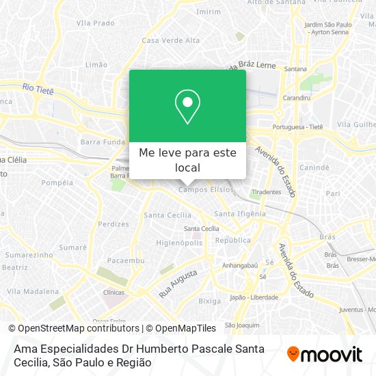 Ama Especialidades Dr Humberto Pascale Santa Cecilia mapa