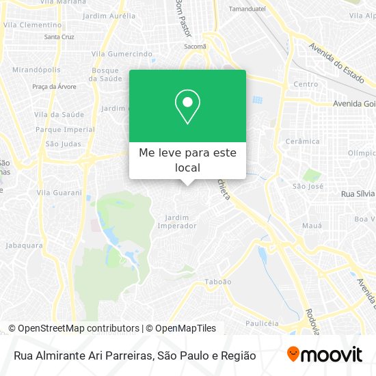 Rua Almirante Ari Parreiras mapa