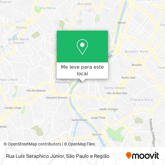 Rua Luís Seraphico Júnior mapa