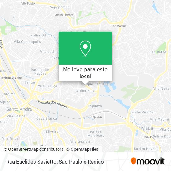Rua Euclides Savietto mapa