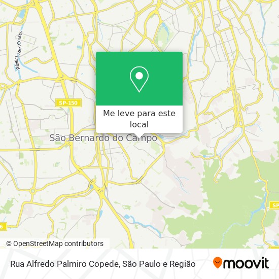 Rua Alfredo Palmiro Copede mapa