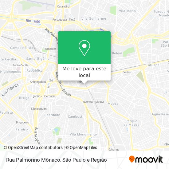 Rua Palmorino Mônaco mapa
