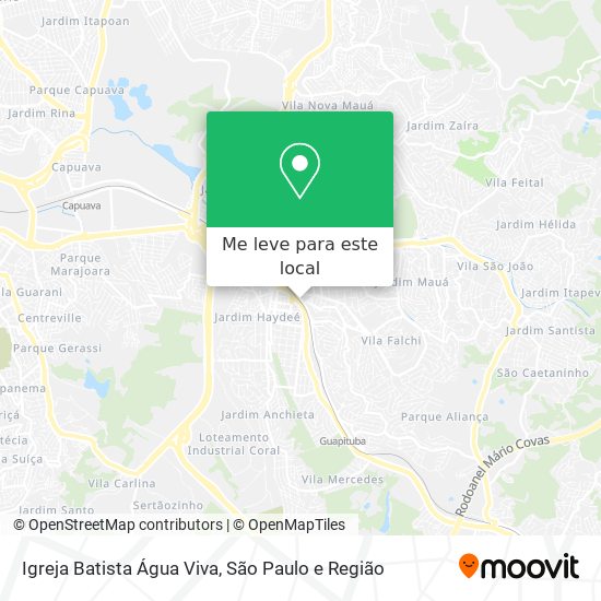 Igreja Batista Água Viva mapa