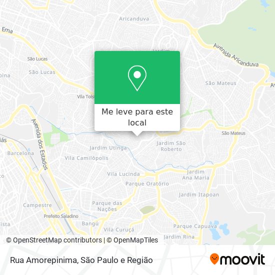 Rua Amorepinima mapa