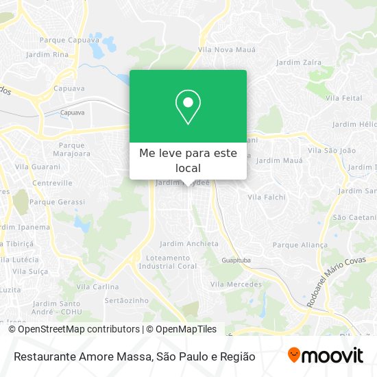 Restaurante Amore Massa mapa