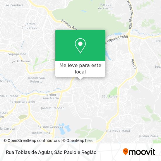 Rua Tobias de Aguiar mapa