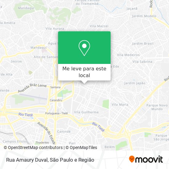 Rua Amaury Duval mapa