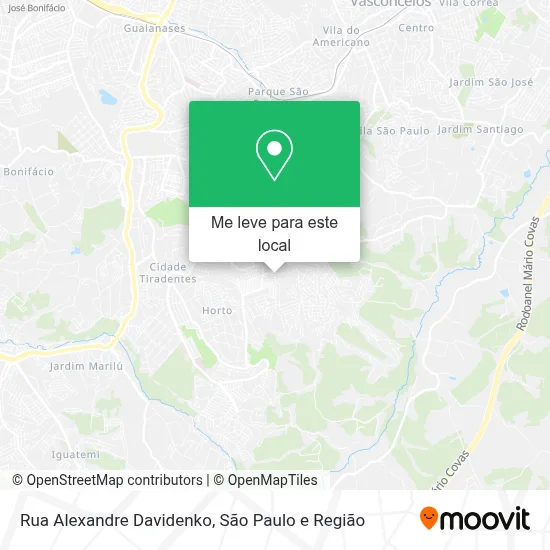 Rua Alexandre Davidenko mapa
