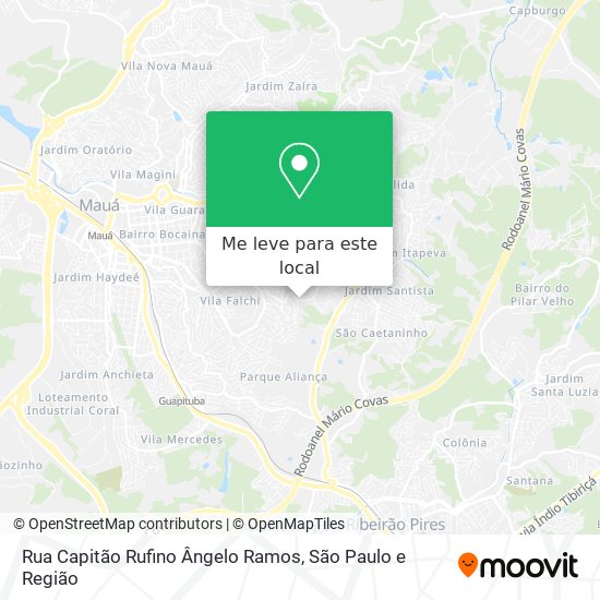 Rua Capitão Rufino Ângelo Ramos mapa