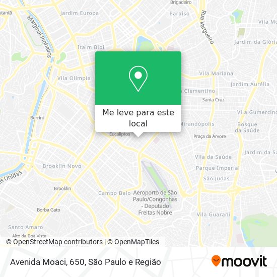 Avenida Moaci, 650 mapa