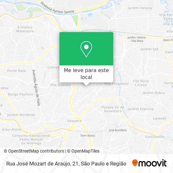 Rua José Mozart de Araújo, 21 mapa