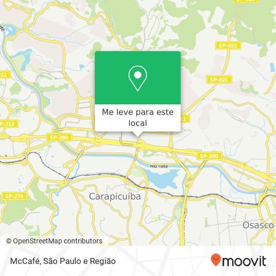 McCafé mapa