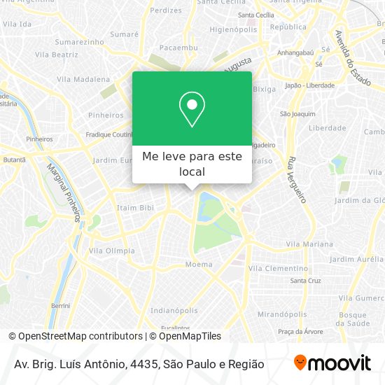Av. Brig. Luís Antônio, 4435 mapa