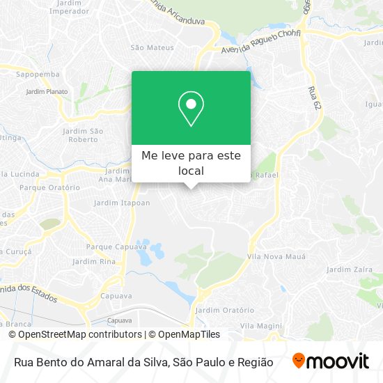Rua Bento do Amaral da Silva mapa