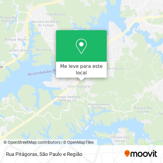 Rua Pitágoras mapa
