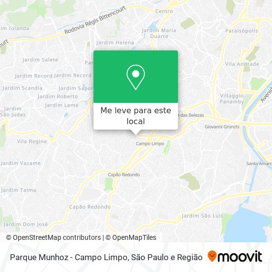 Parque Munhoz - Campo Limpo mapa