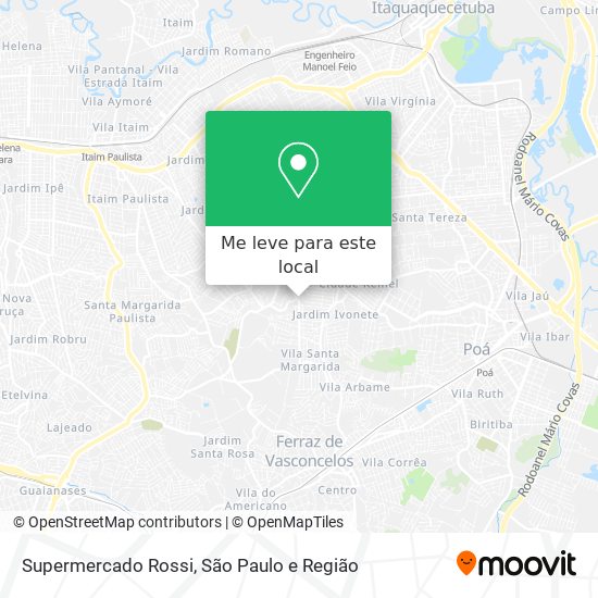 Supermercado Rossi mapa