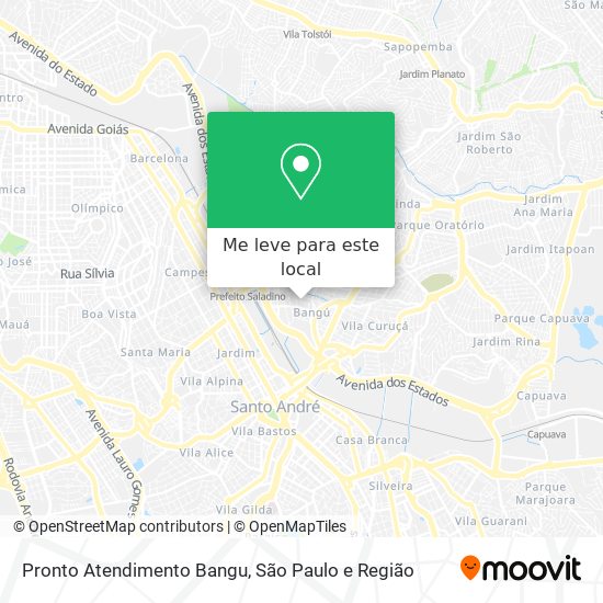 Pronto Atendimento Bangu mapa