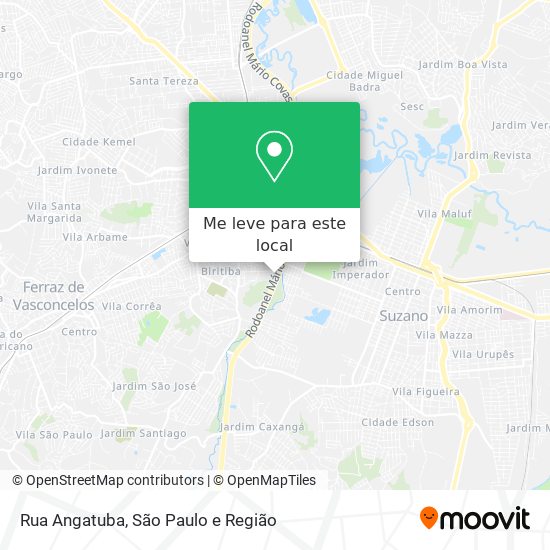 Rua Angatuba mapa